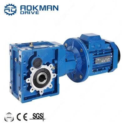 Km Series High Torque Foot Mounted Customized Casting Iron Hypoid Gear Reducer
