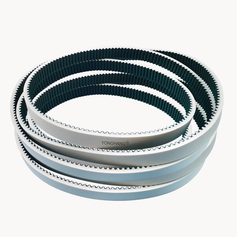 Yonghang/Yonghang High Temperature Resistant/Heat Resistant 300 Degree Silicone Timing Belt with Green Cloth Integrated Vulcanization