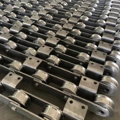 P160 High-Intensity and High Precision and Wear Resistance Large Pitch ISO and ANSI Standard Driving Conveyor Chains with Attachments