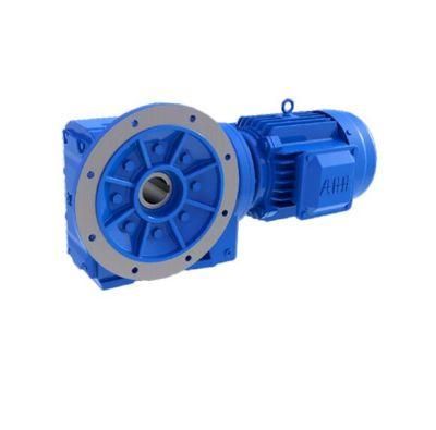 K Series Low Noise Right Angle Helical Bevel Gearbox with AC Motor