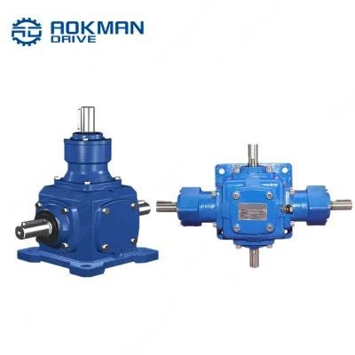 Good Price T Series Bevel Helical Speed Reducer Steering Right Angle Gearbox