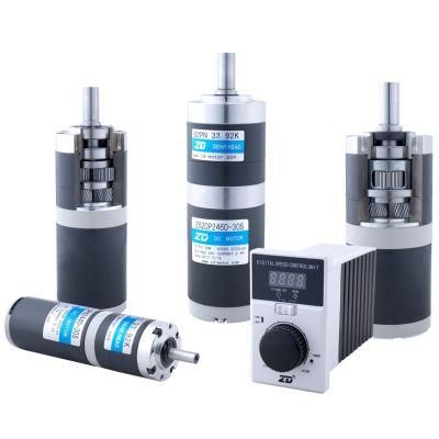 ZD High Efficient 12V/24V/48V BLDC Brushless DC Planetary Geared Motor With Speed Controller