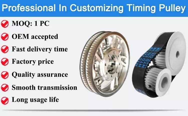 22XL Industrial Power Transmission Sprocket Aluminum Timing Belt Pulley