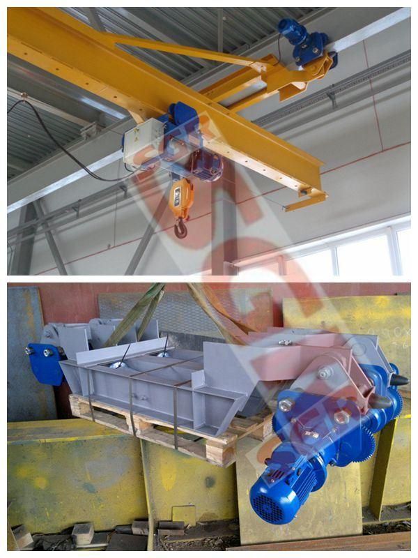 Suspended Cranes Application Cast Iron Inline Helical Gearbox Coupled with 1.5kw Electric Motor