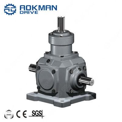 Aokman Drive 0.014~335kw T Series 90 Degree spiral Bevel Gear Reducer Gearbox
