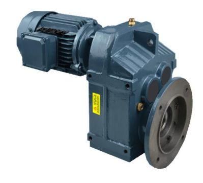 F Series Hollow Shaft Helical Right Angle Geared Motor with Flange