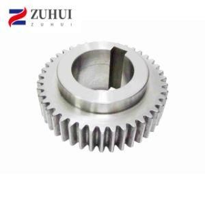 Customized High Precision Grade DIN 6 Straight Metal Spur Gear with Single Keyway