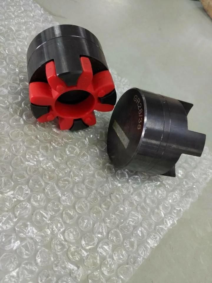 Steel or Steel Stainless or Aluminum Flexible Jaw Ge/Gr GS Rotex Type Coupling with Keyway and PU Spider Insert Element