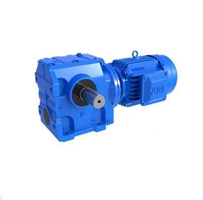 S Series Hollow Shaft Helical Worm Gear Box with Electric Motor
