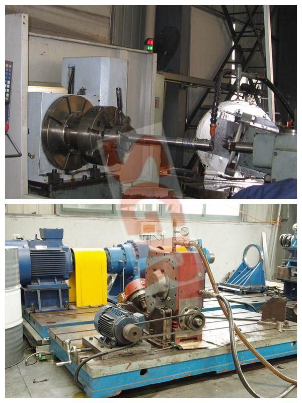 Suspended Cranes Application Cast Iron Inline Helical Gearbox Coupled with 4kw Electric Motor