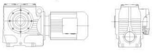 22kw S Series Helical Worm Transmission Gearbox Reductores for Concrete Mixer