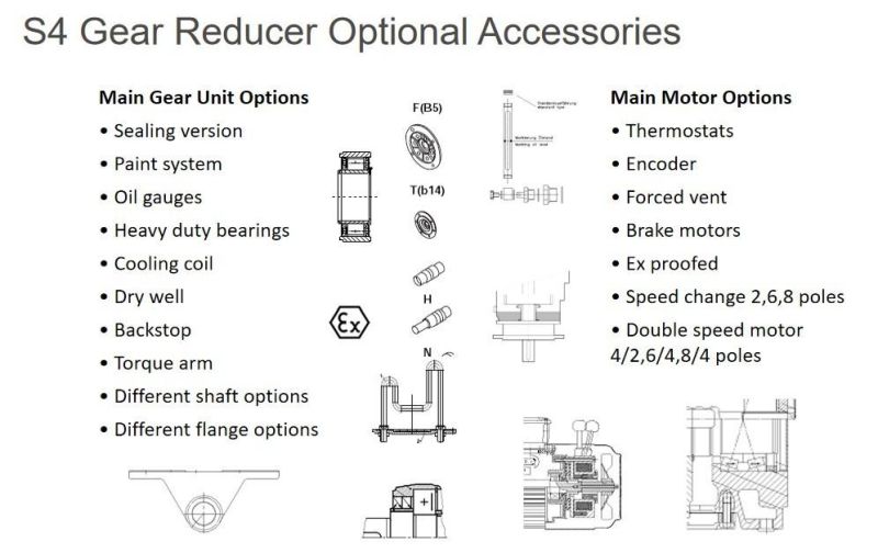 Right Angle Helical-Bevel Gear Motor Speed Reducer for Wood and Plastics Processing