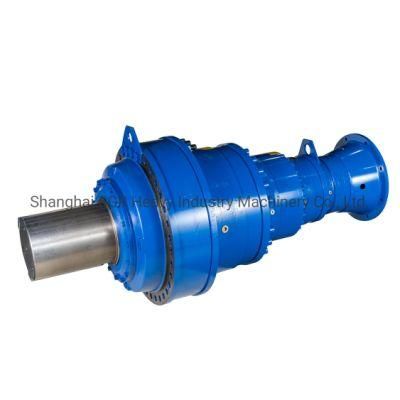 Flange Input Right Angle Big Output Torque Planetary Transmission Gearbox with Motor
