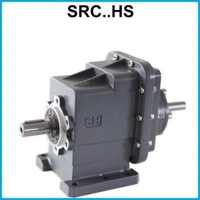 Footed Motor Two-Staged Speed Reduction Helical Gearbox Reducer