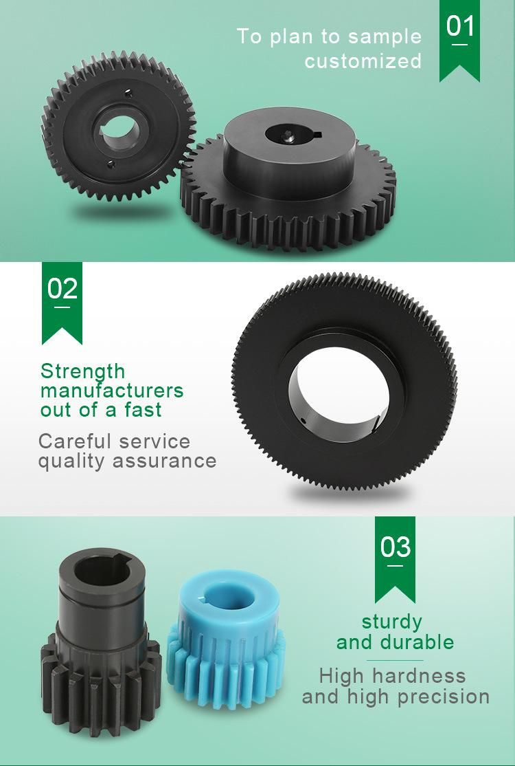 Wear Resistant POM Spur Gear Manufacturer CNC Processes Small Nylon Plastic Gears