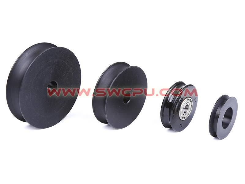 U Groove Nylon Plastic Rope Lifting Pulley with Bearing