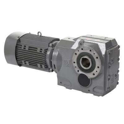 Helical Bevel Gearing Gearbox with Motor