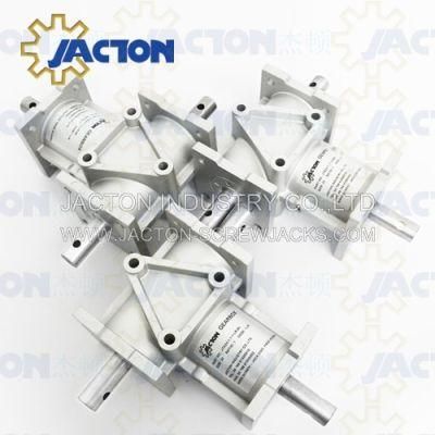 Aluminium Jta24 Reducers and Drives Bevel Gear Right Angle Gearboxes