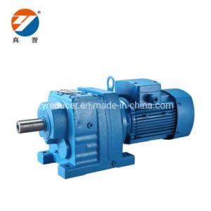 Parallel Shaft R Series Helical Motor Gearbox Coaxial Helical Gearbox with Inline Motor for Converter / Mixer Gearbox
