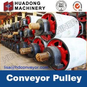 Belt Conveyor Head Pulley with Rubber Lagging