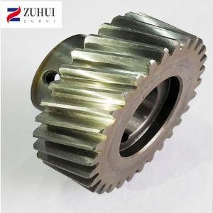 Buy Helical Gear with Hub Wheel Customized Grinding Machine Hobbing Teeth