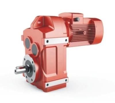 F47 Horizontal Helical Gearbox Parallel Shaft Gear Reducers Solid Shaft Windmill Gearbox