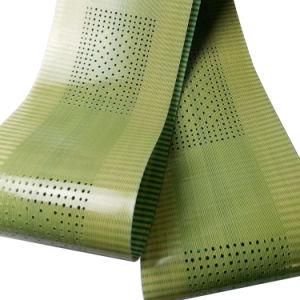 Transparent PU Timing Belt with Kevlar Core Green Cloth Teeth