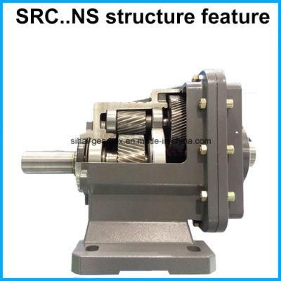 Flanged Motor Two-Staged Speed Reduction Helical Gearbox Reducer Src01