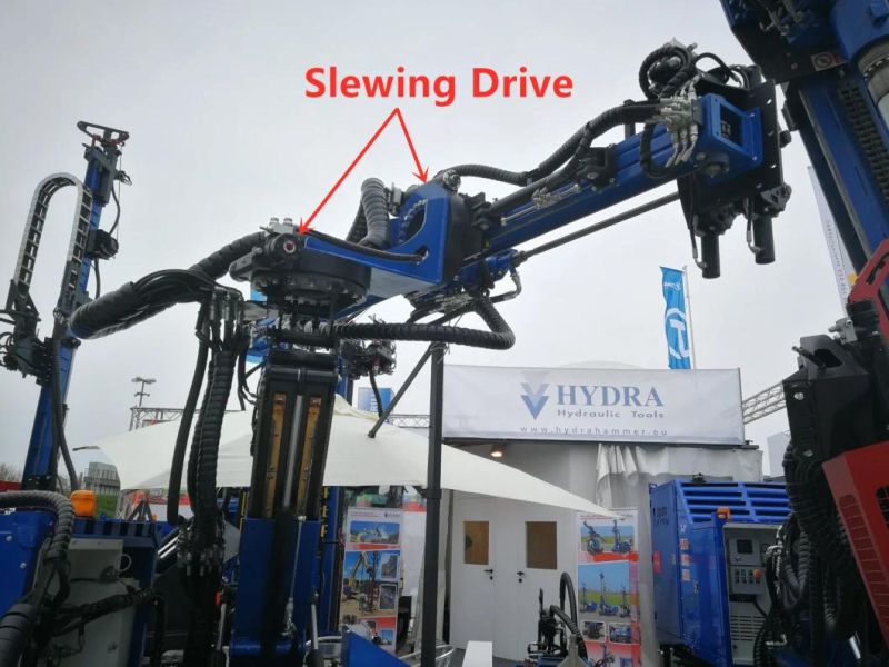 Single Worm Slewing Drive Wh14 with Hydraulic Motor for for Excavator