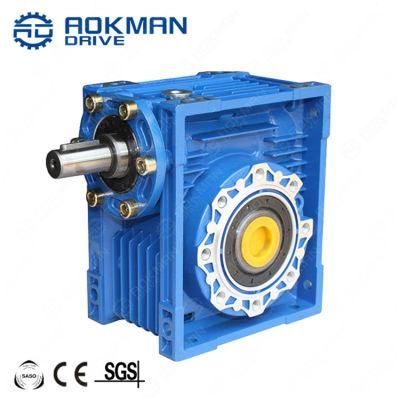RV Series 1: 100 Ratio Speed Reducer Aluminum Alloy Foot Mounted Gear Motor Gearbox