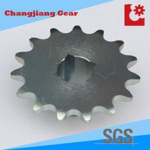 Industrial Transmission Blue Zinc Chain Sprocket with Square Hole