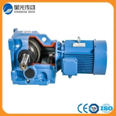 K Series Transmission Helical Gear Speed Reducer Helical Gearmotor