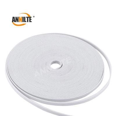 Annilte Open Timing Belt T10 Open-Ended PU Timing Belt 20/25/30mm Width White Polyurethane Belt