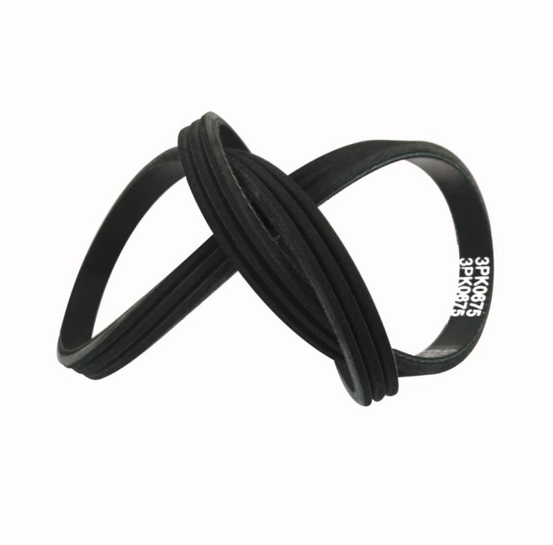 Rubber Material 3pk Ribbed Belt Sizes 3pk630 Poly V Ribbed Belt for Auto Fan Belt