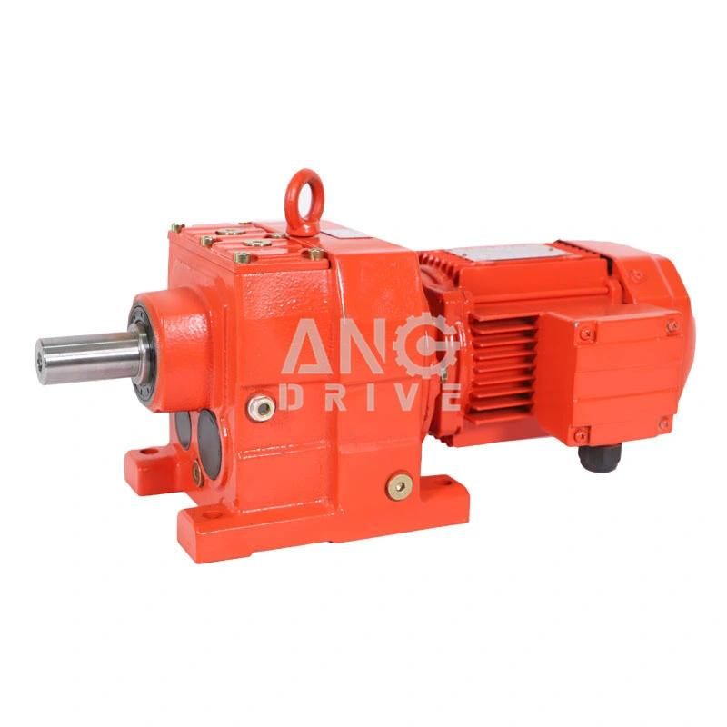 Solid Shaft Output R Series Reducer Cylinder Hardened Tooth Gear Box