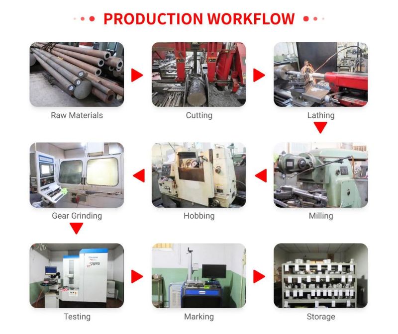 Cast Steel Cut OEM Helical Rack Gear Shaft