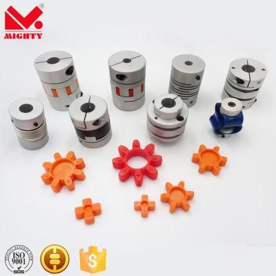 Transmission Parts Jaw Coupling Aluminum Flexible Plum Shaft Coupling with Spider