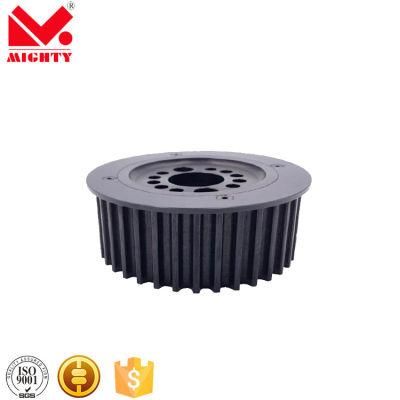 Non-Standard Parts of Black Hard Coat Anodize, Debured and Bevel Timing Belt Pulley Cogs Pulleys