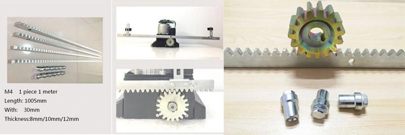 CNC M1 M1.5 M2 Helical and Straight Steel Gear Rack and Pinion and Sliding Gate Rack