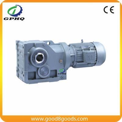 K Foot Mounted Helical Bevel Gear Box with Solid Shaft