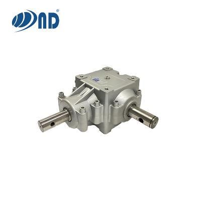 T Series 90 Degree Aluminum Right Angle Bevel Gearbox Agricultural Machinery Parts for Salt Spreaders Manual Fertilizer Fertiliser Sp