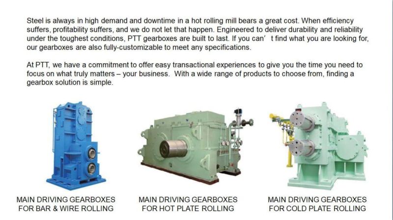 Gearbox for Steel and Aluminium Industry