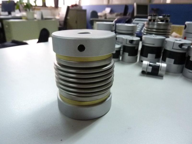 Mighty Screw Type Stock Aluminum Metal Spring Bellow Coupling for Stepper Motor