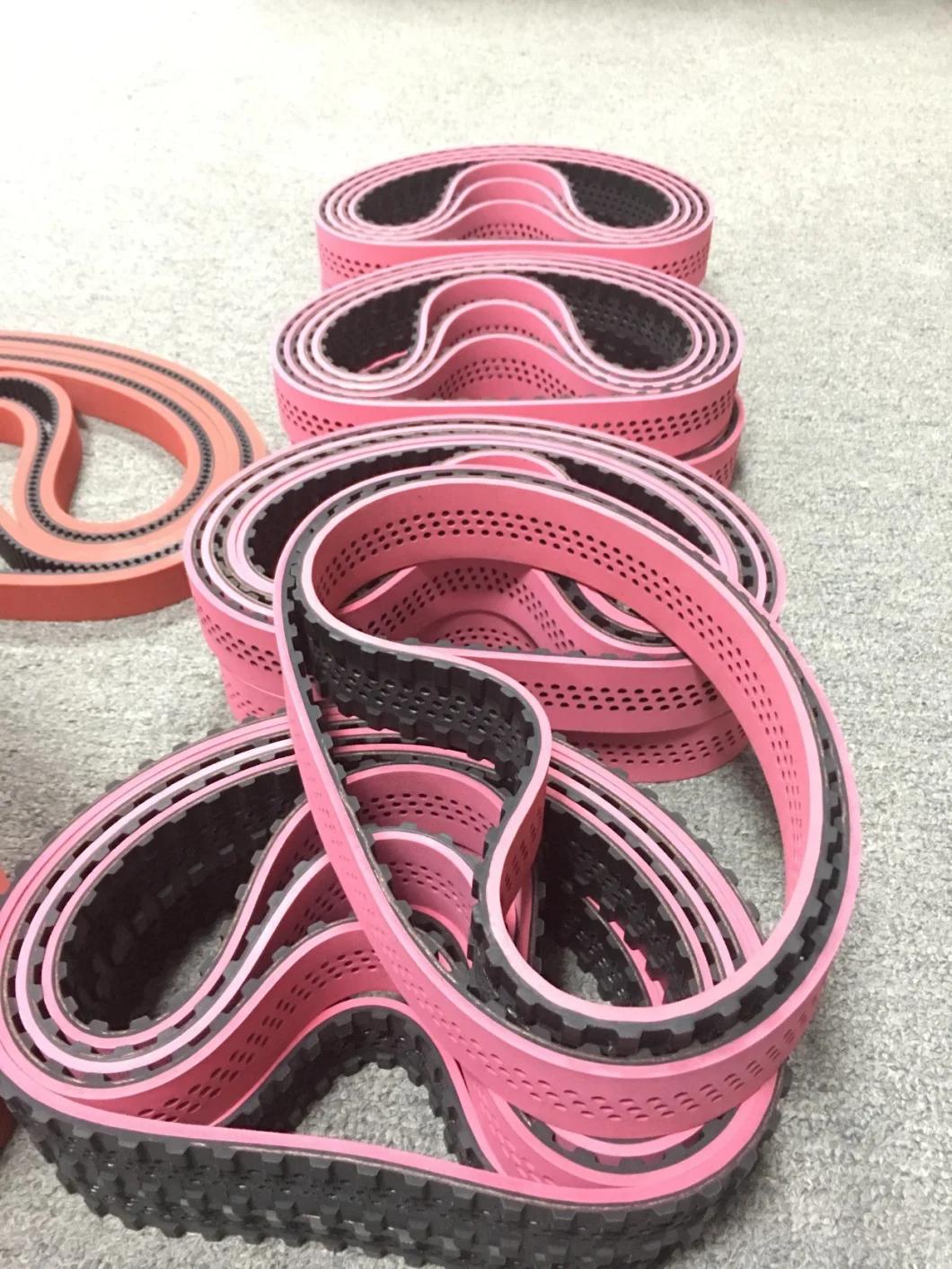 Red Rubber Coating Timing Belt 255h for Packaging Machine