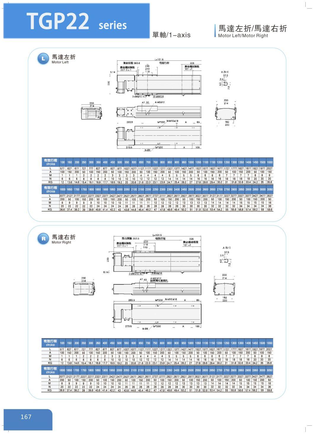 Reciprocator Automatic Painting Line Use Linear Module Stage Tgp Belt Driving