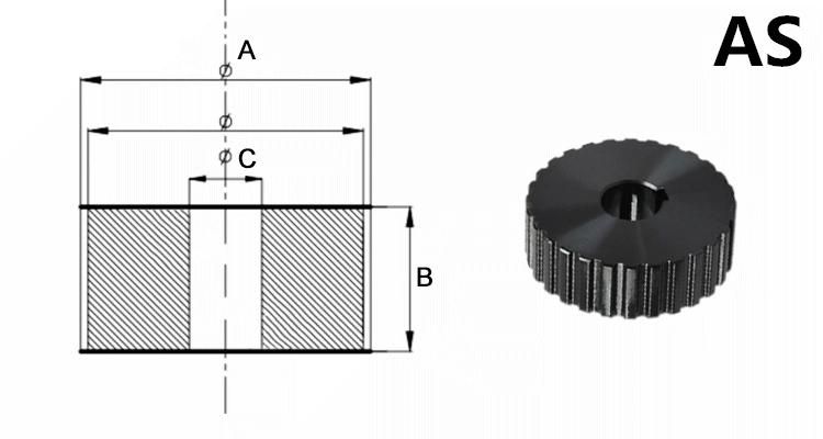 Custom Adjustable Aluminium T5 Timing Belt Pulley