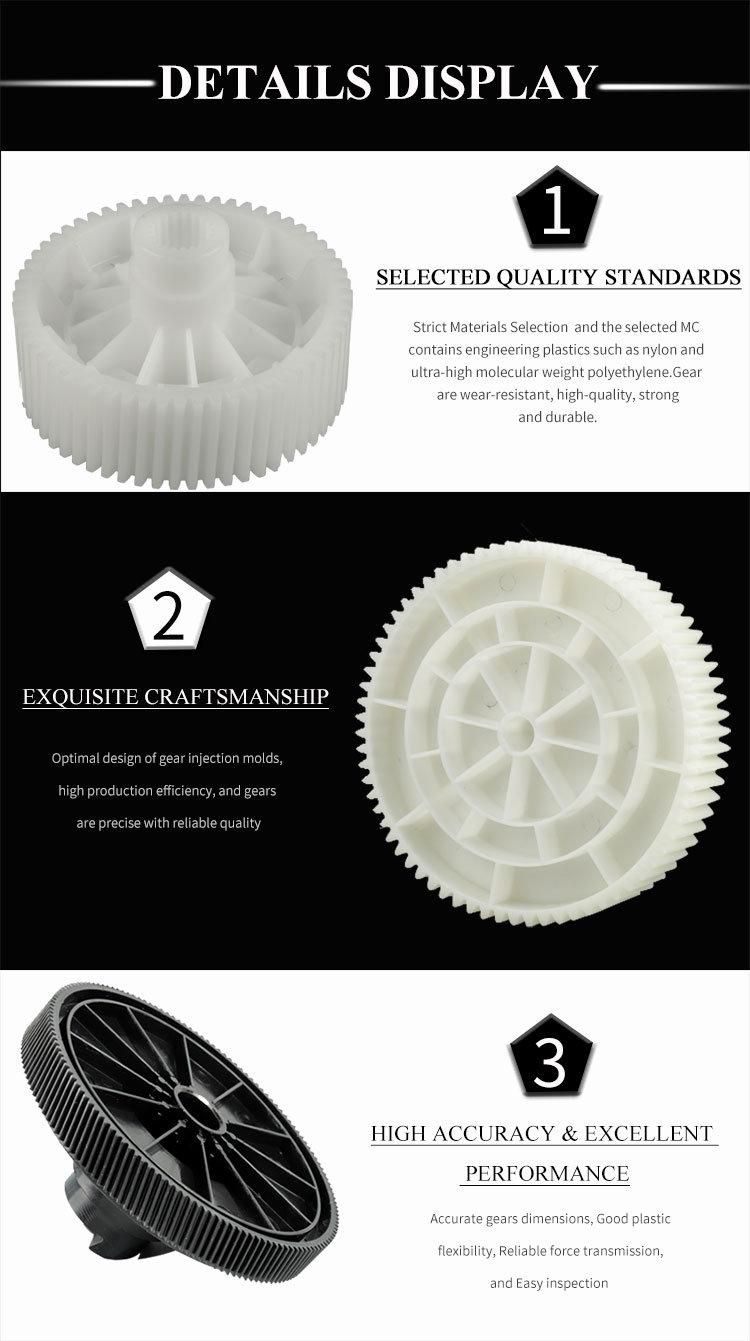 Custom Reduction Precision Transmission Involute Duplicate Injection Plastic Helical Gear