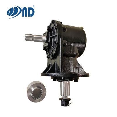 High-Quality Agricultural Gearbox Supplied with Boss and Slotted Nut Used for Lawn Mower Grass Rotary Cutter Agriculture Slasher Gear Box Part