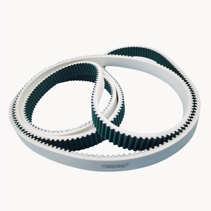 Yonghang/Yonghang High Temperature Resistant/Heat Resistant 300 Degree Silicone Timing Belt with Green Cloth Integrated Vulcanization