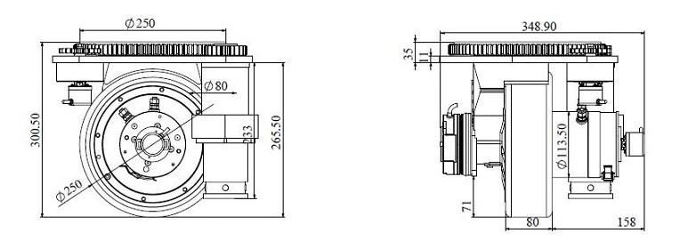 Tzbot with Encoder Drive Wheel Robot Wheel with Steering Drive Wheel 200W for Agv Robot Warehouse Agv Automated Guided Vehicles Robot (TZ18-D08S02)